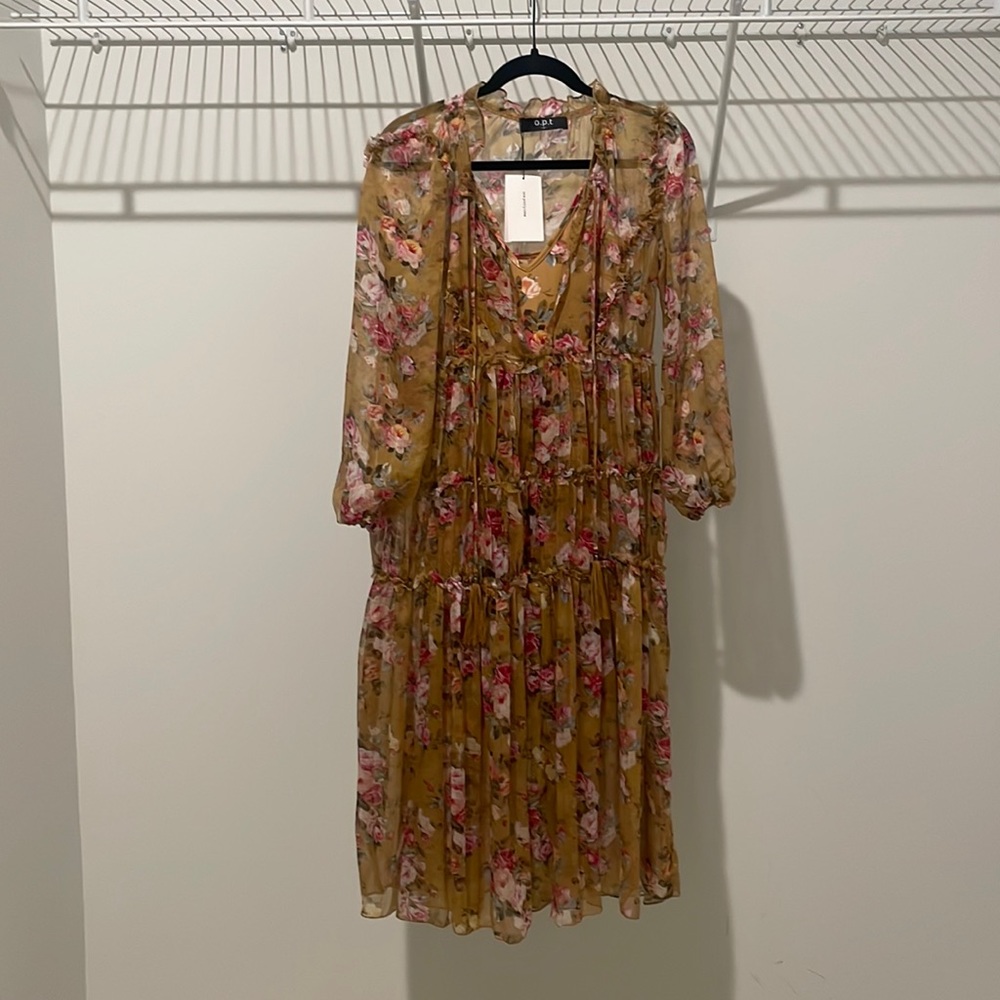 OPT tiered floral dress Size Small